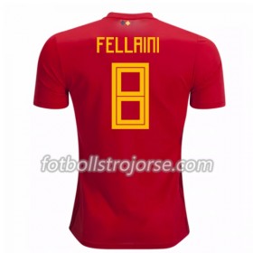 Belgien Matchtröjor Fellaini 8 Hemma Fotbollströja VM 2018